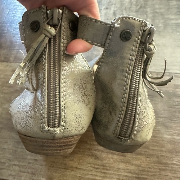 Blowfish zip back tan with sparkle sandals - Picture 2 of 7